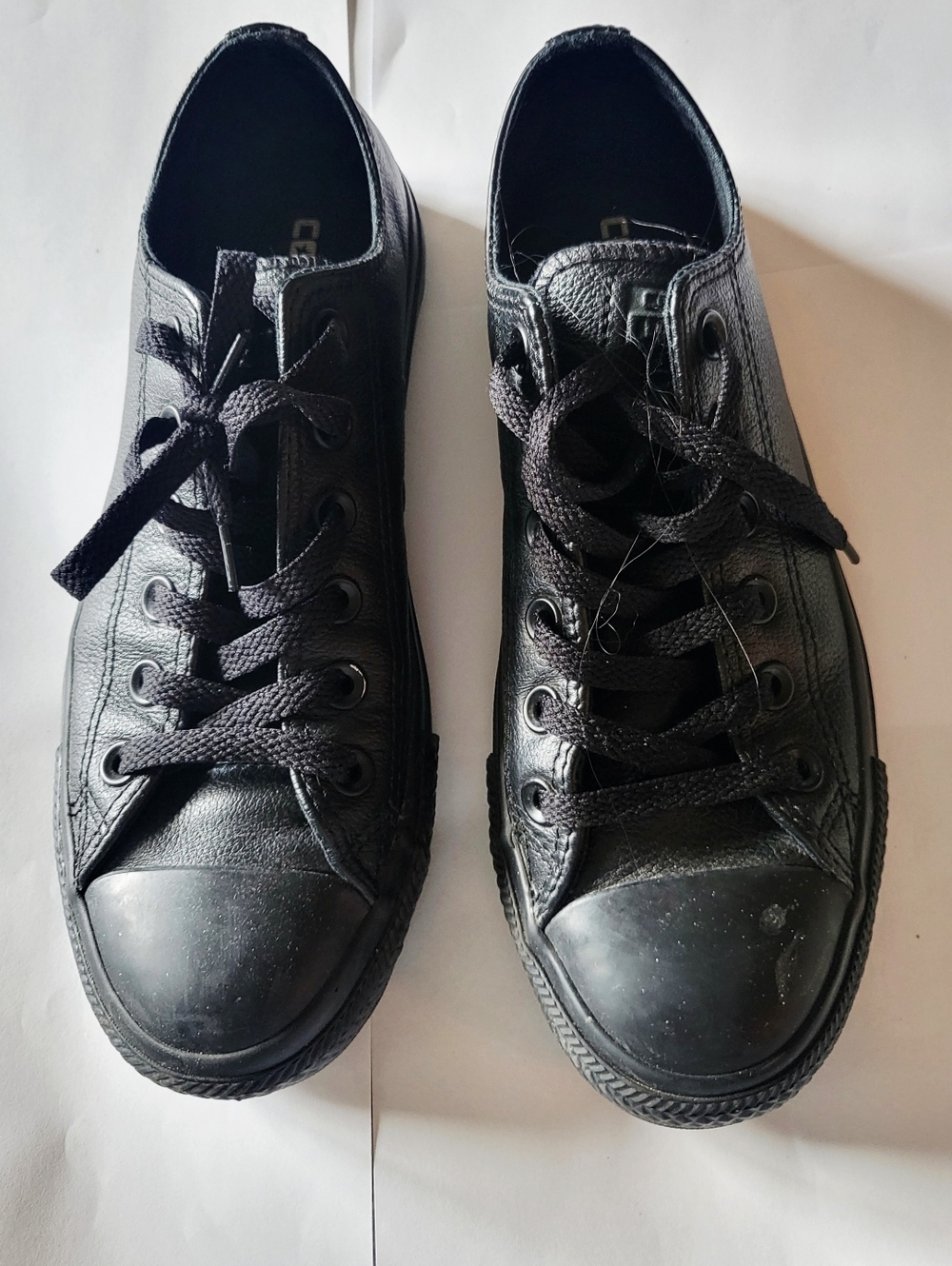Converse Black Low-Top Leather Sneakers